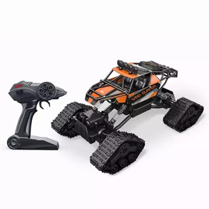  ماشین کنترلی شارژی آفرود برفی نارنجی Remote Control Car off Road Track crawler 4wd Snowmobile 1:12 -اسباب بازی